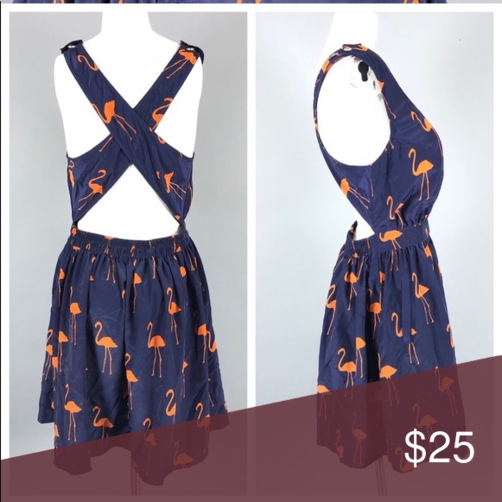 🦩🦩Beach bash by art Tatyana flamingo dress🦩🦩